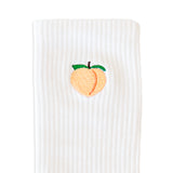 Crew Socks - White Peach