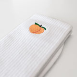 Crew Socks - White Peach